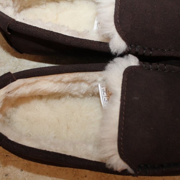 UGG KOOLABURRA MEN'S SUEDE FUR SLIPPERS BROWN - Picture 2 of 7